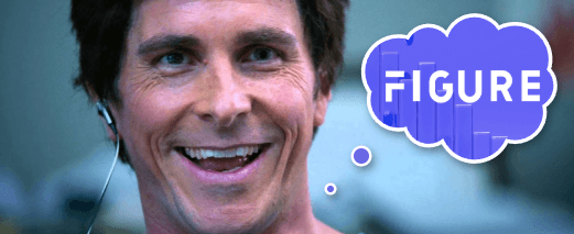 Still from The Big Short with a Figure thought bubble.